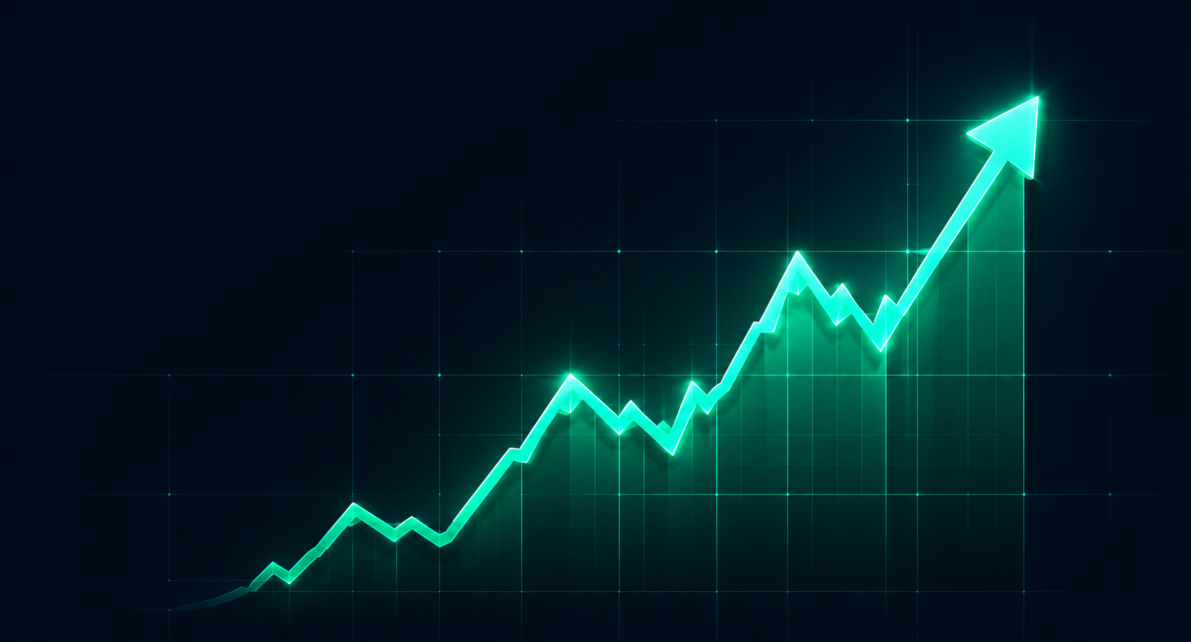 Upward trending profit graph